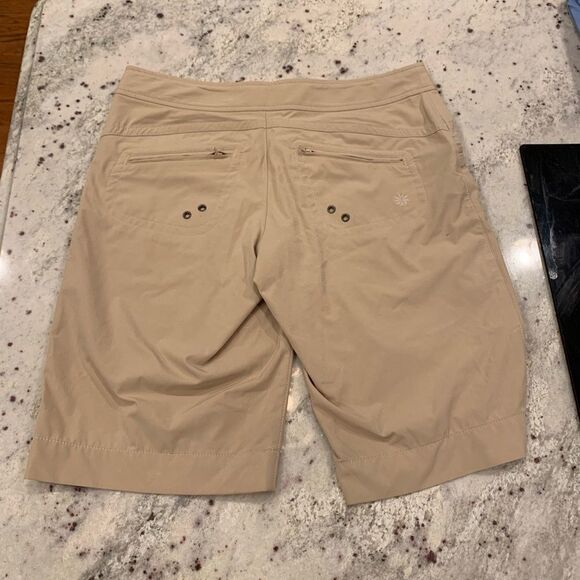 Athleta Tan Soft Bermuda Short sz 2 - Picture 2 of 4